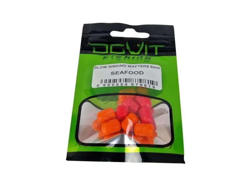 Dovit Slow Sinking Wafters 8mm v sáčku - Seafoodo (Chobotnica-Kalamáre)