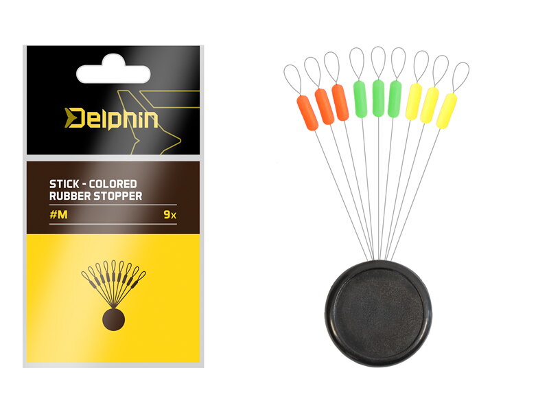 Delphin Stick - Colored rubber stopper - M